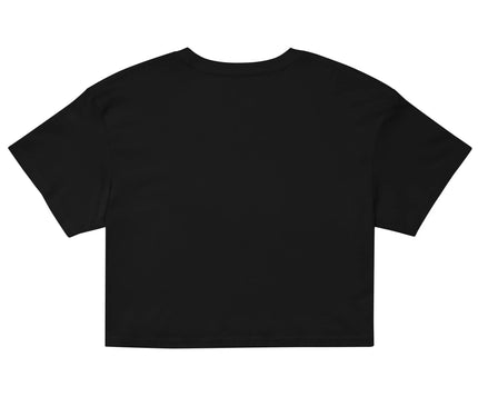 Crop top noir inspié de l'esprit brésilien, design épuré et élégant, parfait pour un look décontracté évoquant l'énergie festive des rues de Rio de Janeiro.