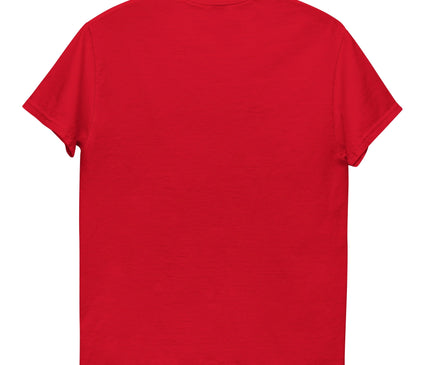 T-shirt rouge inspiré du Brésil, illustrant l'énergie tropicale et la biodiversité avec des motifs évoquant des toucans, des fleurs d'hibiscus, et des palmiers, parfait pour un style vibrant et chaleureux.